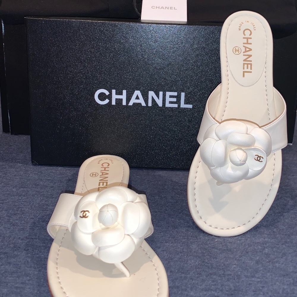 Brand new Chanel flip flops